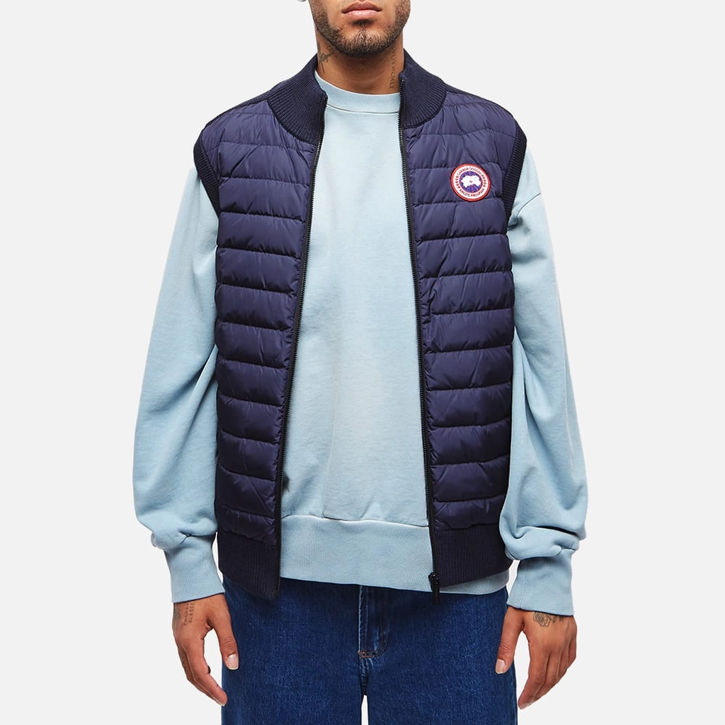 Canada Goose Men's Hybridge Knit Vest Navy